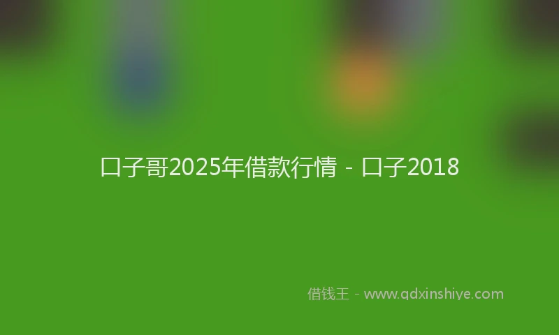 口子哥2025年借款行情 - 口子2018