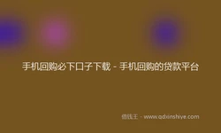 手机回购必下口子下载 - 手机回购的贷款平台