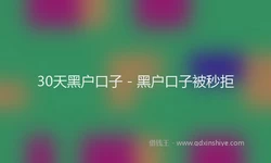 30天黑户口子 - 黑户口子被秒拒