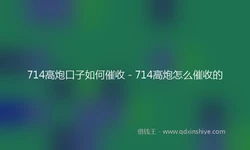 714高炮口子如何催收 - 714高炮怎么催收的