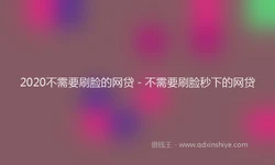 2020不需要刷脸的网贷 - 不需要刷脸秒下的网贷