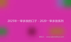 2025年一审多放的口子 - 2020一审多放系列