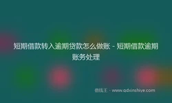短期借款转入逾期贷款怎么做账 - 短期借款逾期账务处理