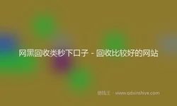 网黑回收类秒下口子 - 回收比较好的网站
