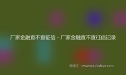 厂家金融查不查征信 - 厂家金融查不查征信记录