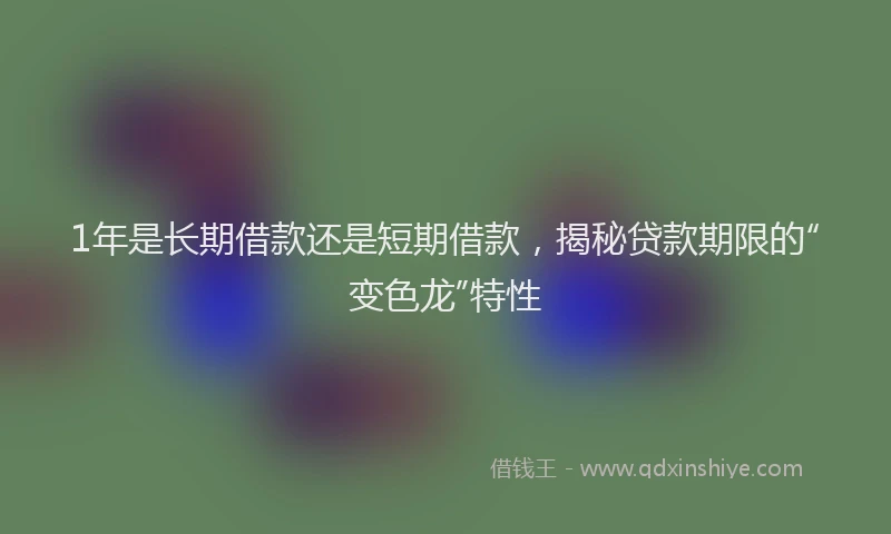 1年是长期借款还是短期借款，揭秘贷款期限的“变色龙”特性