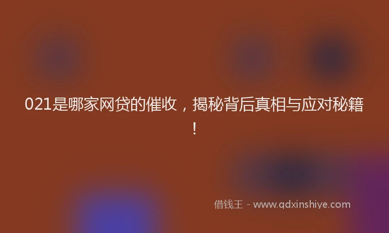 021是哪家网贷的催收，揭秘背后真相与应对秘籍！