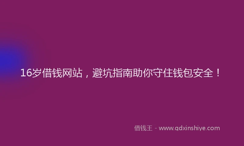 16岁借钱网站，避坑指南助你守住钱包安全！