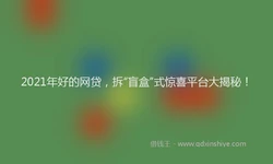 2021年好的网贷，拆“盲盒”式惊喜平台大揭秘！