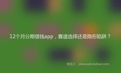 12个月分期借钱app，靠谱选择还是隐形陷阱？