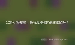 12期小额贷款，是救急神器还是甜蜜陷阱？