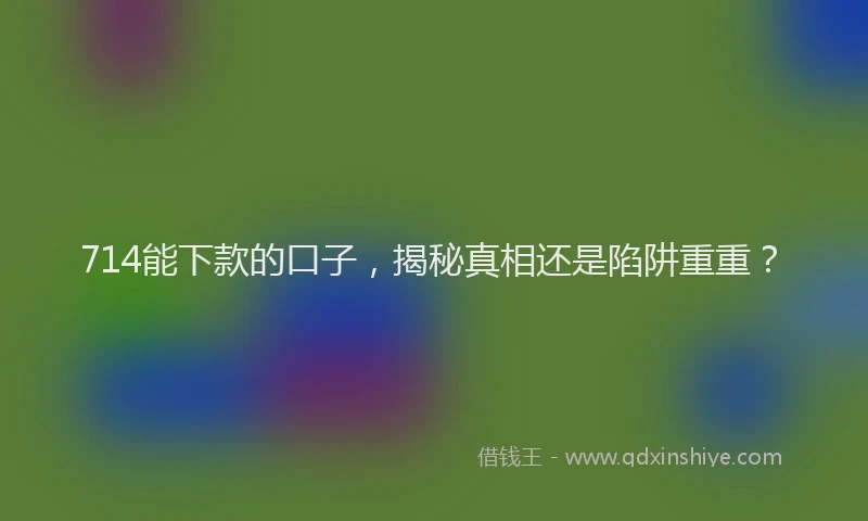 714能下款的口子，揭秘真相还是陷阱重重？