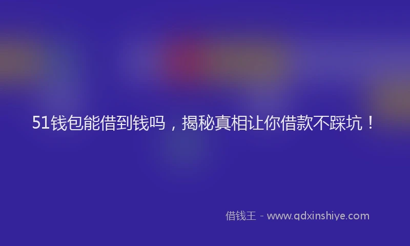 51钱包能借到钱吗，揭秘真相让你借款不踩坑！