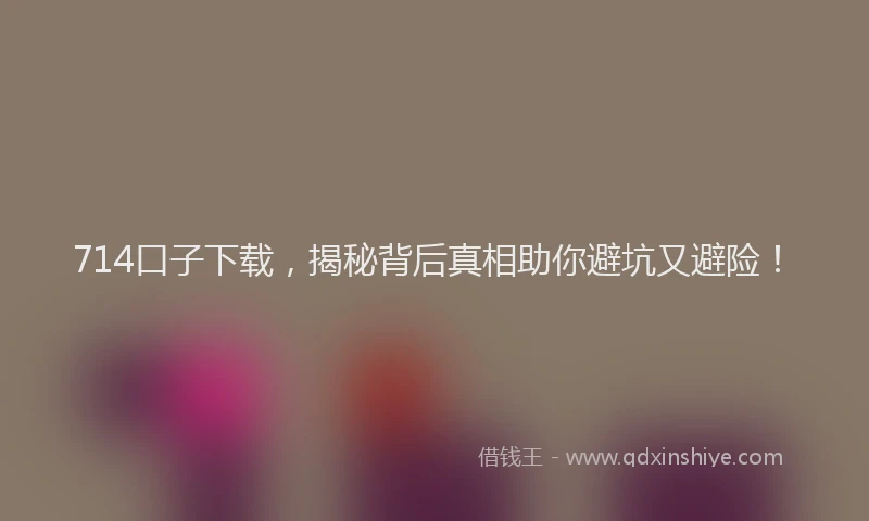 714口子下载，揭秘背后真相助你避坑又避险！
