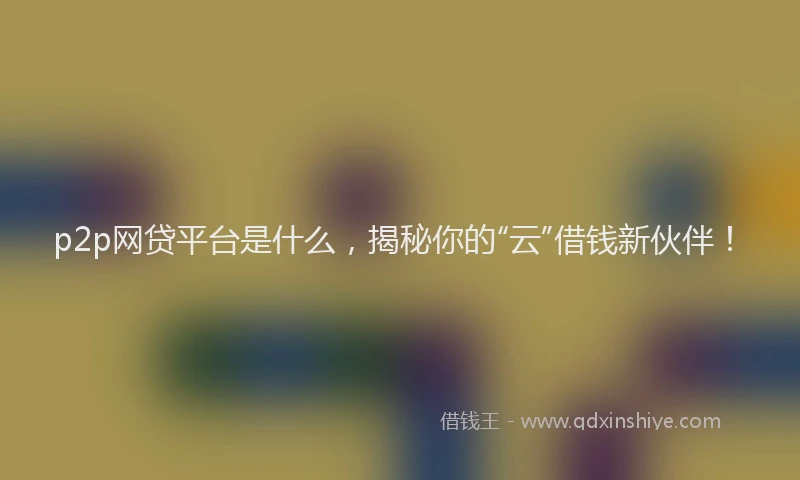 p2p网贷平台是什么，揭秘你的“云”借钱新伙伴！