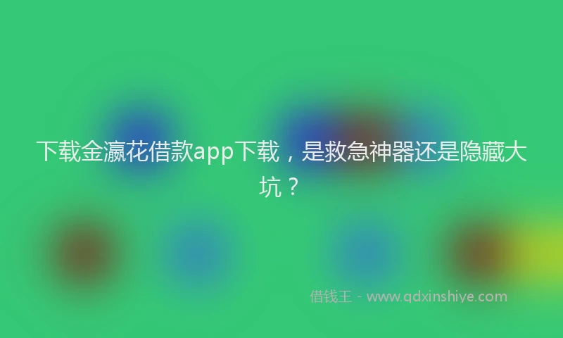 下载金瀛花借款app下载，是救急神器还是隐藏大坑？