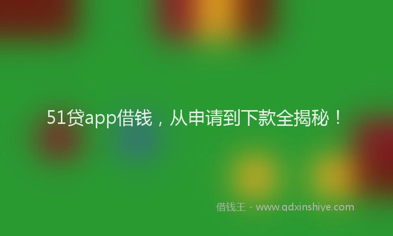 51贷app借钱，从申请到下款全揭秘！