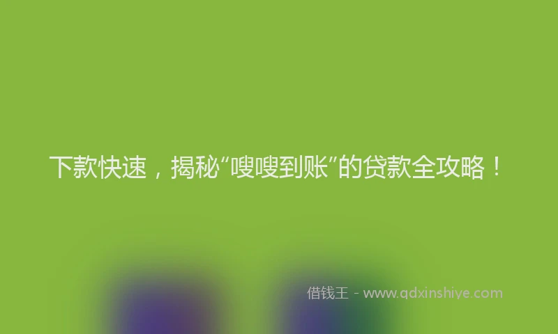 下款快速，揭秘“嗖嗖到账”的贷款全攻略！