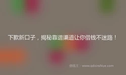 下款新口子，揭秘靠谱渠道让你借钱不迷路！
