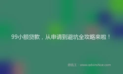 99小额贷款，从申请到避坑全攻略来啦！