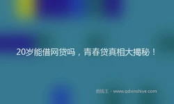 20岁能借网贷吗，青春贷真相大揭秘！