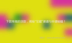 下款率高的贷款，揭秘“宝藏”渠道与申请秘籍！