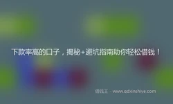下款率高的口子，揭秘+避坑指南助你轻松借钱！