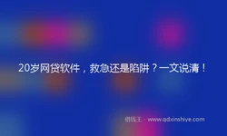 20岁网贷软件，救急还是陷阱？一文说清！