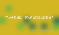 70岁小额贷款，银发族也能轻松借到钱？